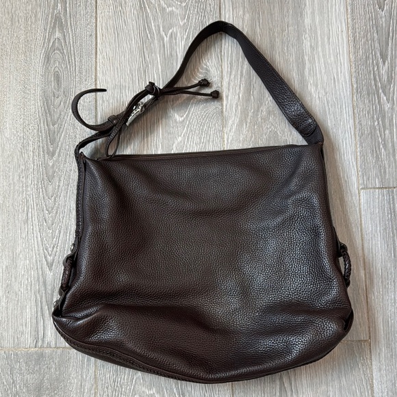 Brighton Dark Brown Leather Shoulder Bag - Picture 2 of 9